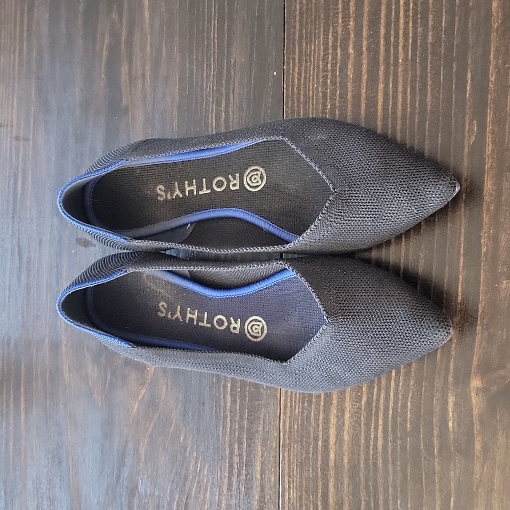 The Point Rothys flats Size 7 black